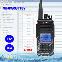 TYT MD-UV390 PLUS 10W IP67 Dual Band DMR Radio VHF/UHF Digital Walkie Talkie Advanced Encryption AES258 Amateur GPS (Optional)