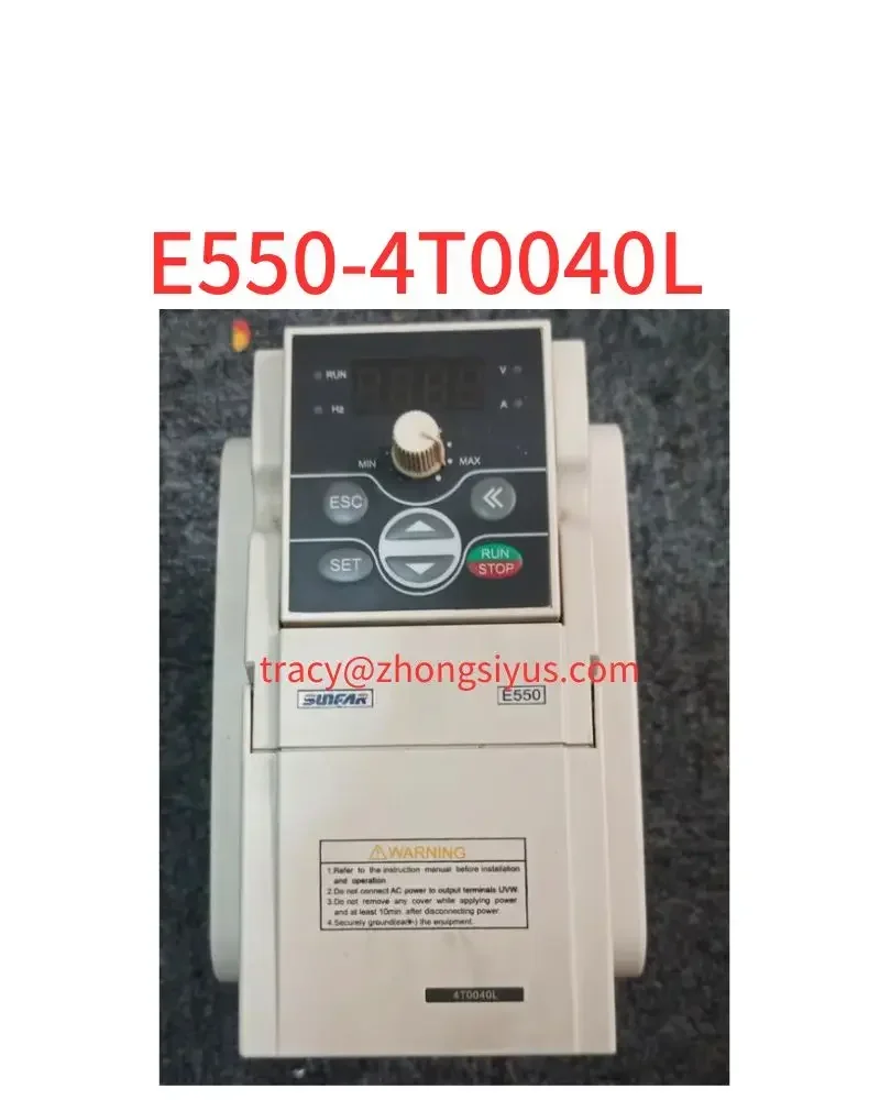Used frequency converter 4KW E550-4T0040L, function package