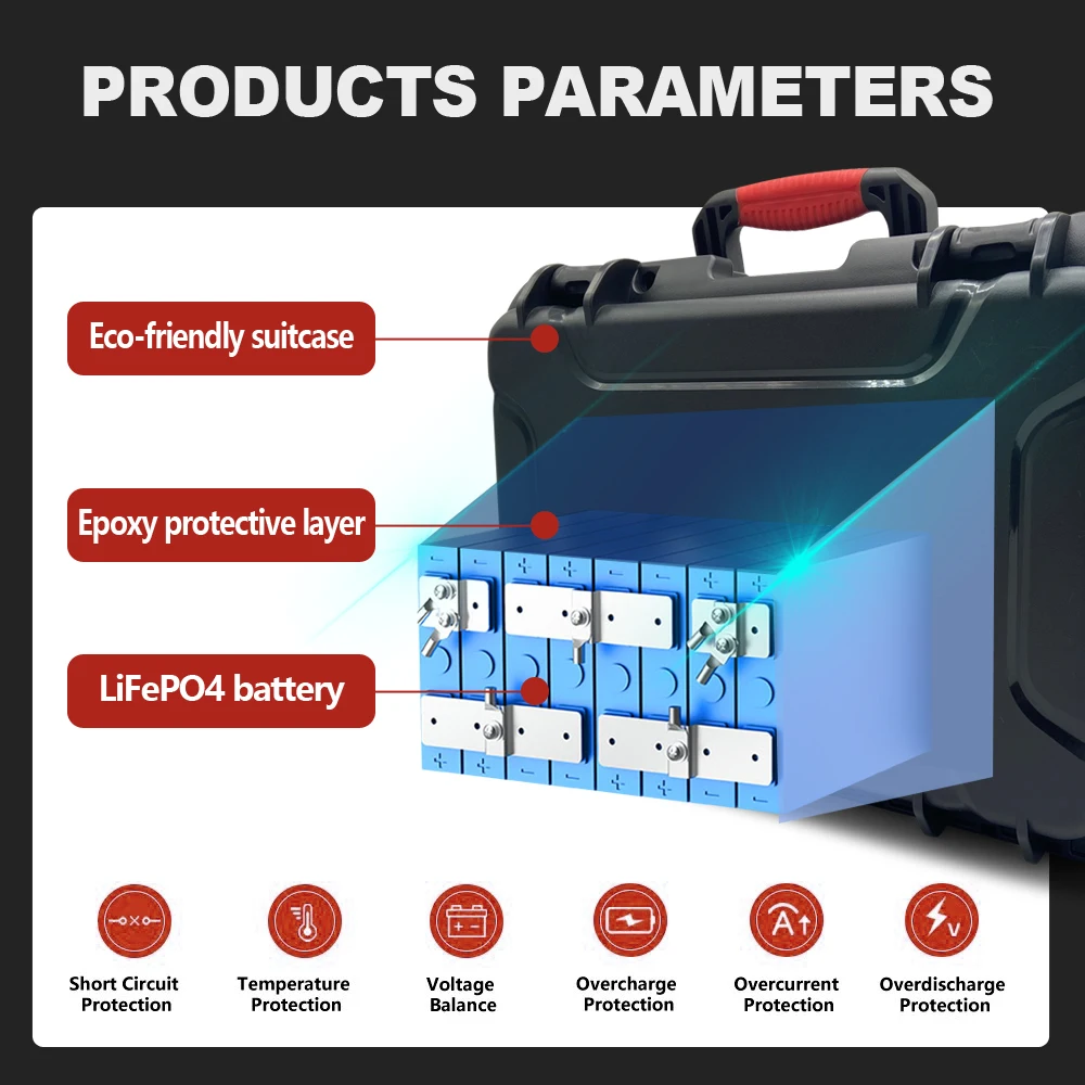 LiFePO4 12V 100Ah Battery 12.8V Fishing Battery With BMS/capacitive equalizer Grand A Cells EU Stock DPD Delivery