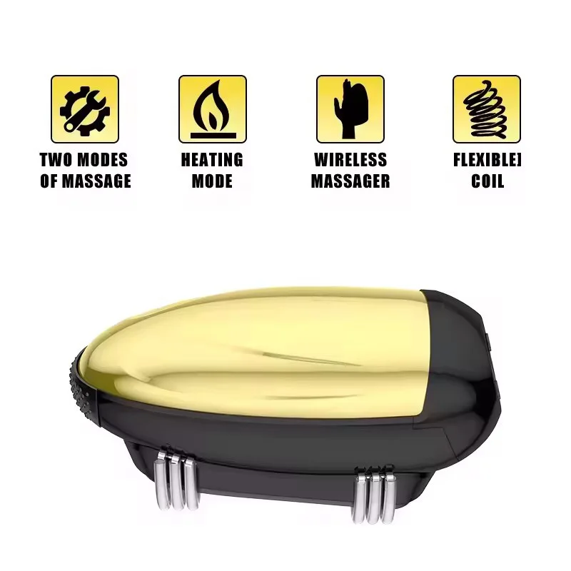Professional Waterproof Barbers Cordless Body Relax USB Charge Vibration Neck Legs Scalp Massage Handheld Barberology Massager