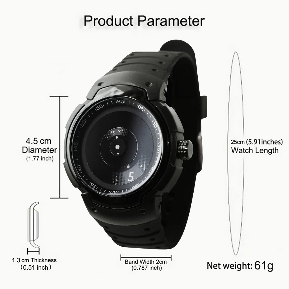 Creative Watches Men's Sports Watches Women's Quartz Watches Unique and Interesting Design Sporty Style Comfortable to Wear and Cool
