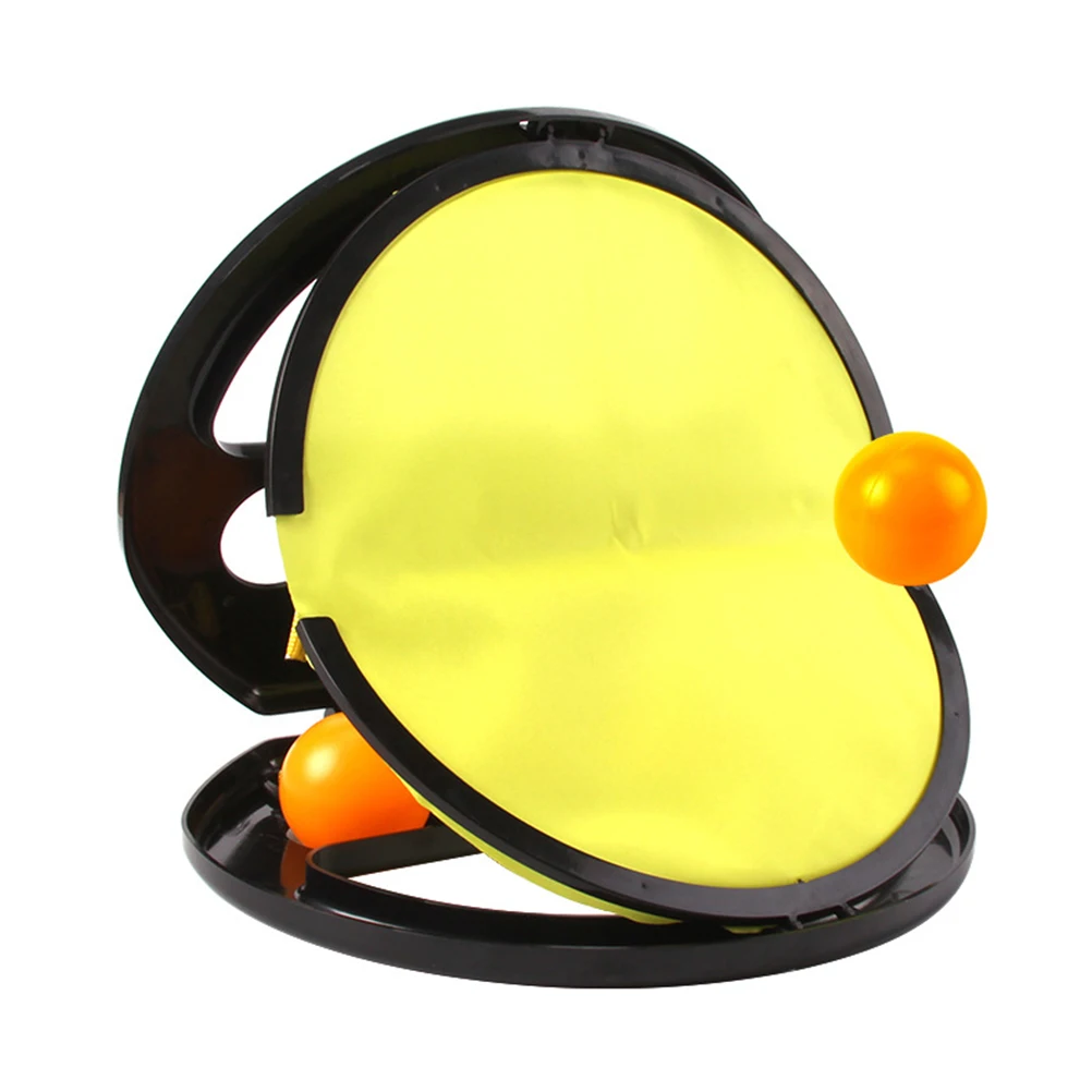 1 Satz Kinder Hand fangen Ball Schläger Eltern-Kind Outdoor-Sport Spielzeug Schläger werfen Ball wirft Tennisbälle Handclip