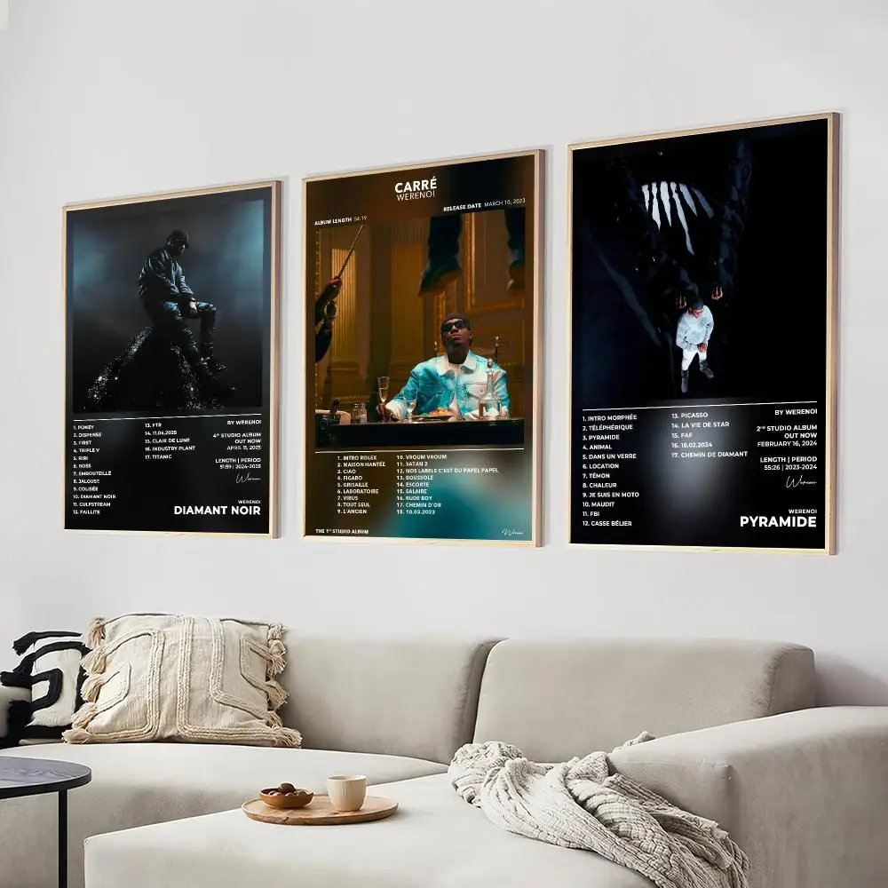 Rapper Werenoi Album Poster Art Prints Wall Art Decor Gifts for Bedroom Living Room Hallway Home Decoration
