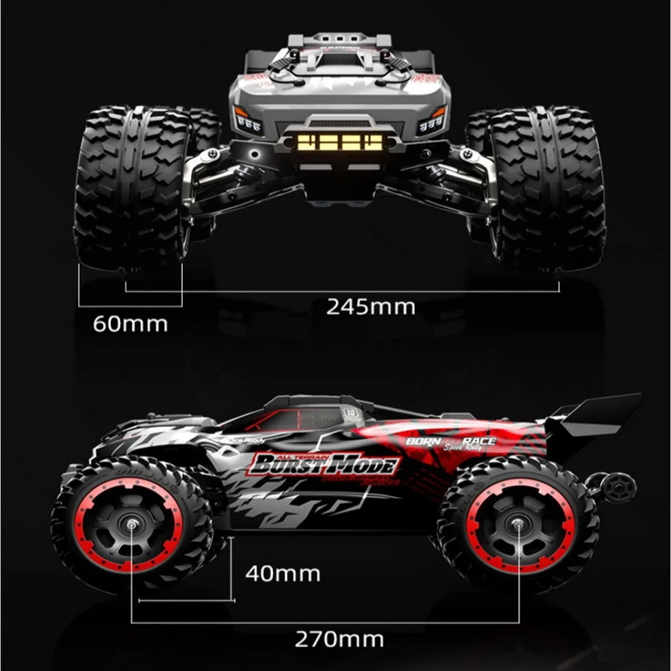 SCY 1:10 Full Scale 4WD High Speed Off Road RC Car Brushed Motor Remote Control Climbing Monster Truck SCY10101 For Kids Adults