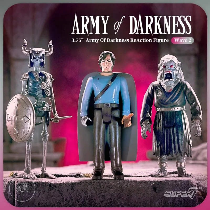 In Stock Super7 Army of Darkness ReAction Figure Deadite Scout 3.75 Inch Movie Model Toy Collectible Christmas Gift