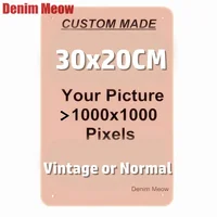 Custom Metal Tin Signs Retro Plaque Home Decor Iron Wall Art Poster Personalized Text Plates Street Sign 20x30cm/15x30cm/30x30cm