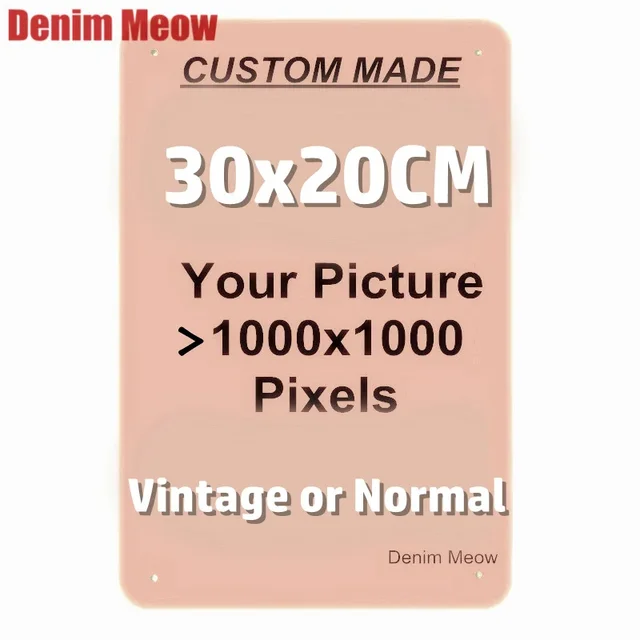Custom Metal Tin Signs Retro Plaque Home Decor Iron Wall Art Poster Personalized Text Plates Street Sign 20x30cm/15x30cm/30x30cm Custom Metal Tin Signs Retro Plaque Home Decor Iron Wall Art Poster Personalized Text Plates Street Sign 20x30cm/15x30cm/30x30cm
