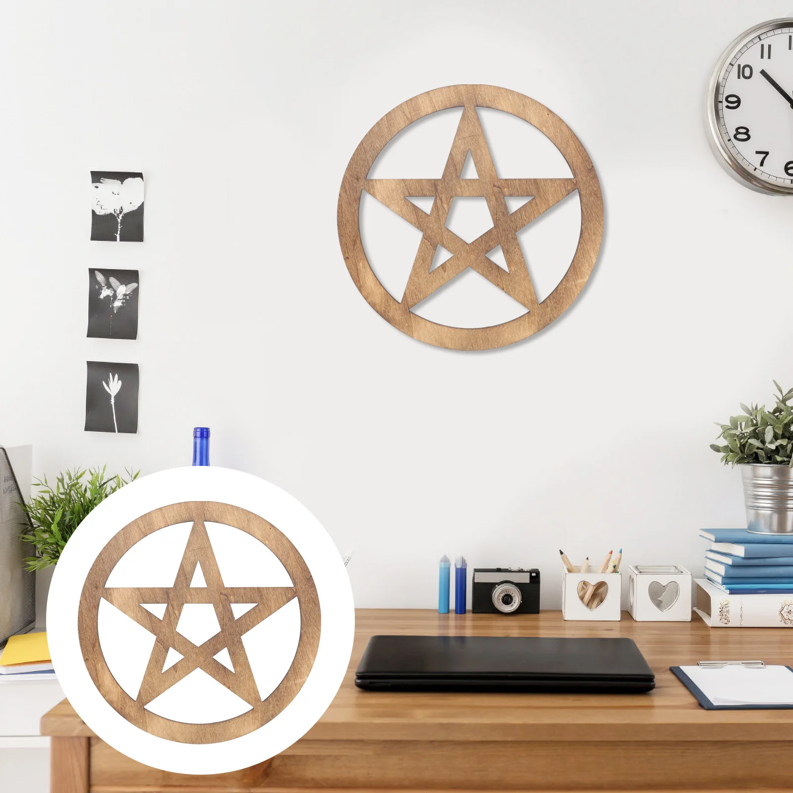 

Wooden Carved Five Retro Decor For Yoga Spiritual Fashionable Altar Decoration Ceremony Home Altar Decoration