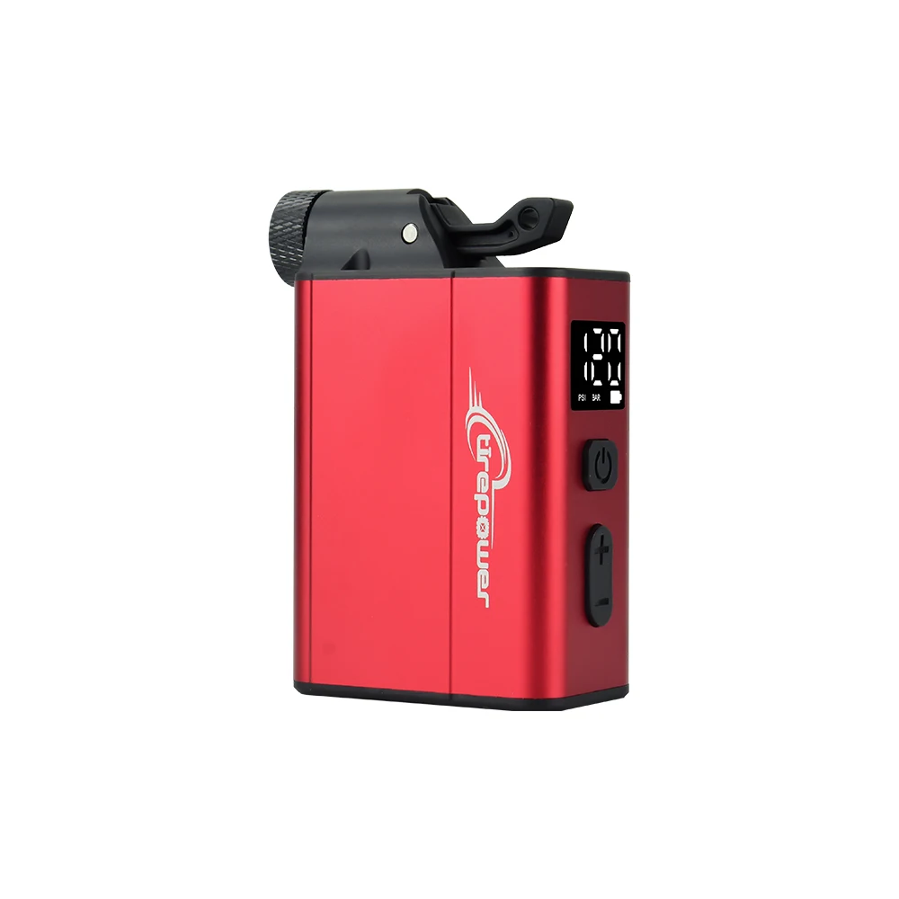 AliExpress NONE Electric Bicycle Pump Fast Type C Charge Air Pump 120 PSI Portable Mini Bike Tire Inflator with Dual 480mAh Battery with Display