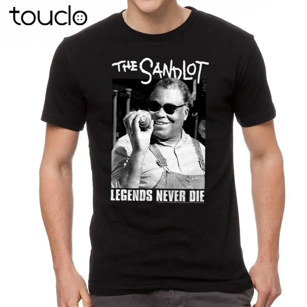 The Sandlot Legends Never Die Quote Graphic Men'S Black T-Shirt unisex