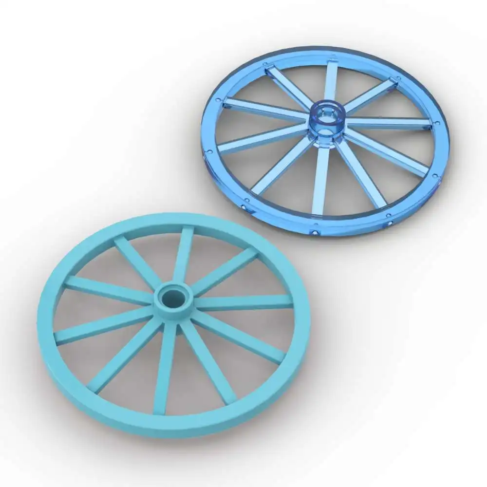 MOC 10PCS 33212 Giant 56mm D., 7 studs Dia Medium Carriage Wheels  Building Blocks Vehicle Car  Assemble Particle Toy Kids Gifts