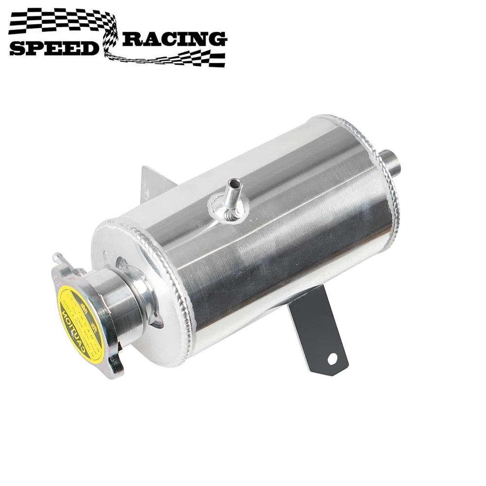 Tanque de captura de aceite Universal de aleación de aluminio de 1,5 l, lata y tanque de agua, depósito de captura de agua y aceite, depósito de combustible con tapa
