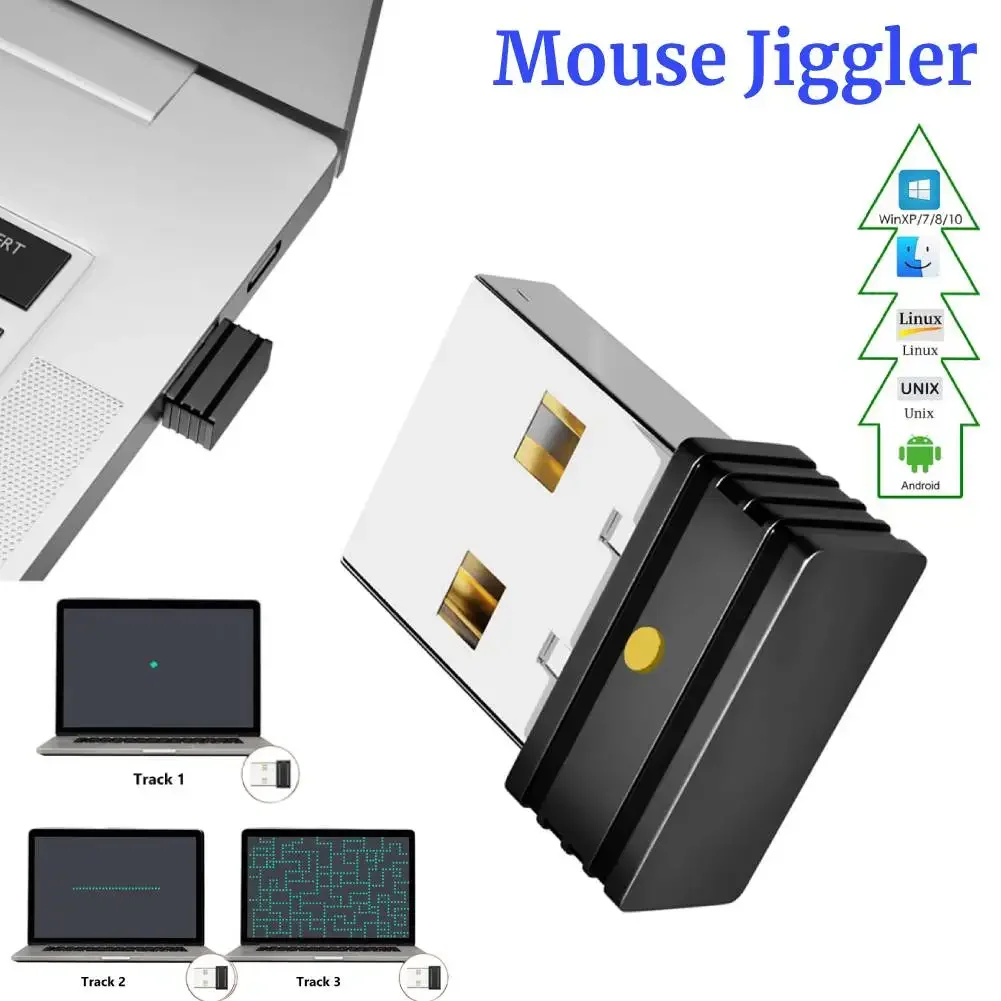 

Мини-автоматическая мышь Jiggler Plug and Play USB-шейкер с автоматическим перемещением курсора не дает с помощью индикатора включения/выключения для компьютера