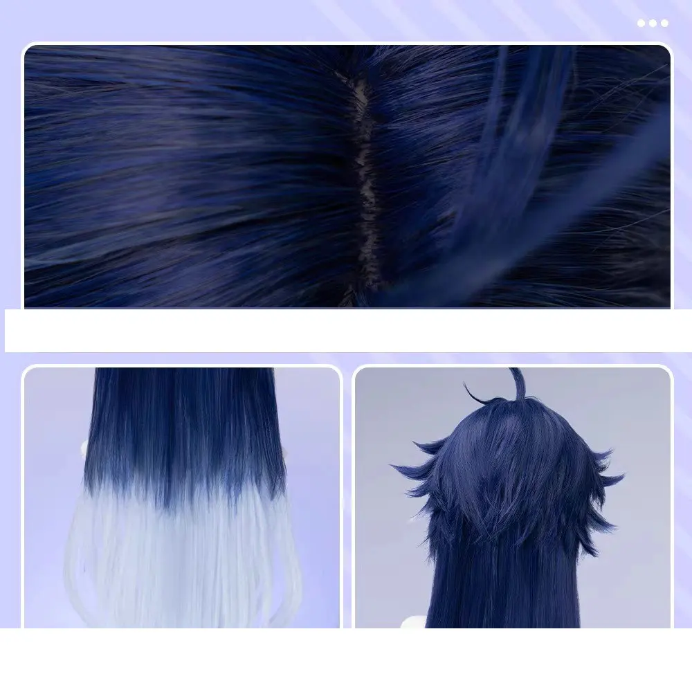 Game Genshin Impact Kyryll Chudomirovich Flins Cosplay Wig Gradient