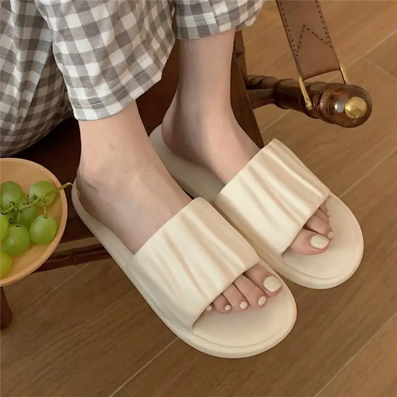 2023 New Summer Fashion EVA indoor slippers women's summer fashion simple Japanese style home light bathroom bath sandals