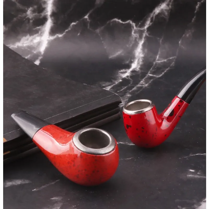 Pipa corta con forma de pierna de pollo, boquilla para fumar, hierba, tabaco, picadora de cigarros, soporte para cigarrillos
