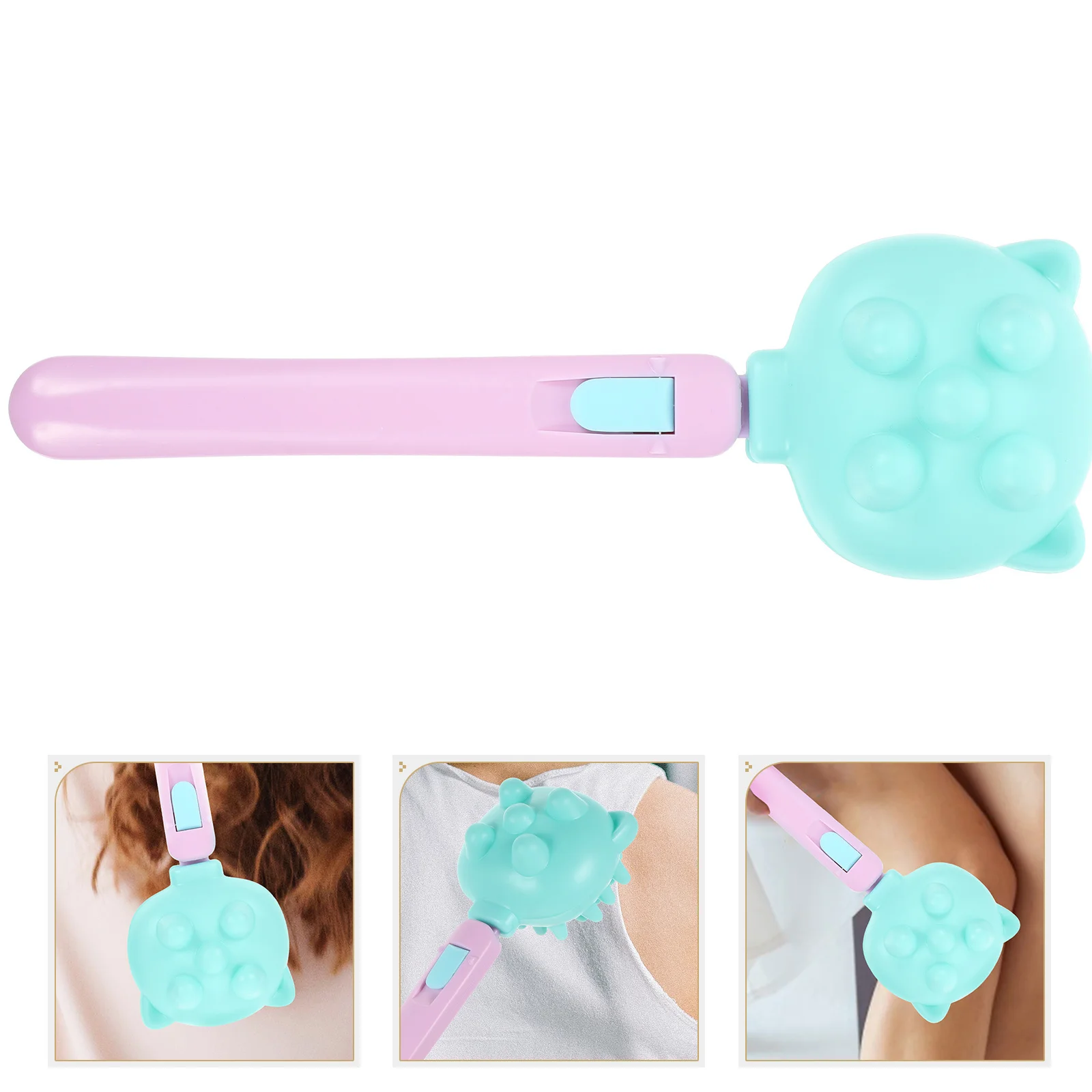 

Ergonomic Back Massage Hammer Body Massager Stick Portable Muscle Pat Neck Waist Legs Durable Acupoint Massager Tool Knock Pat