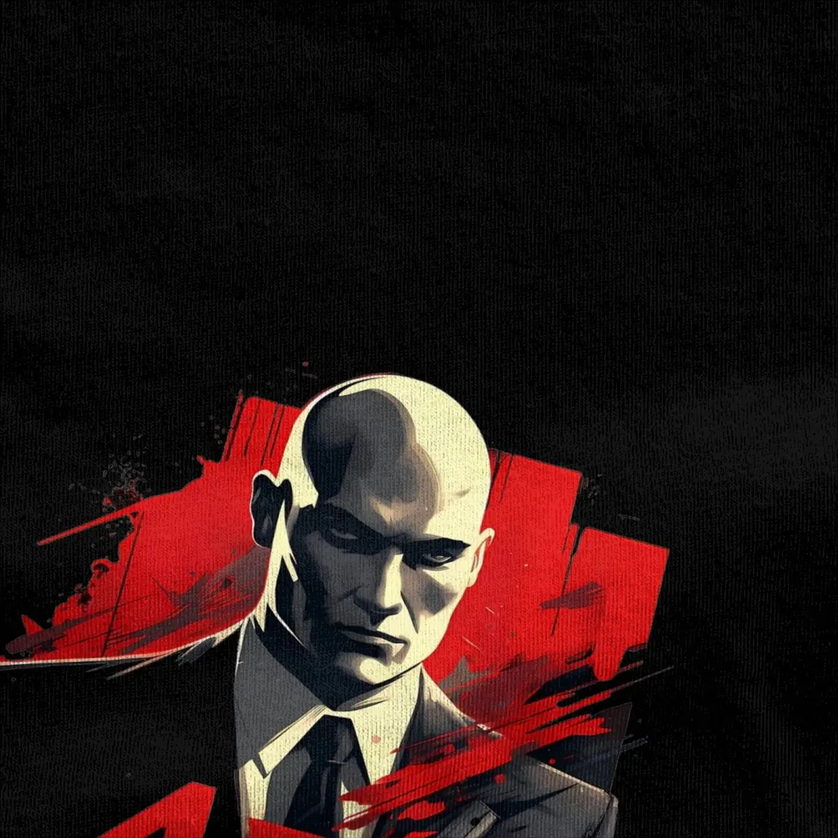 Haikyuu T Shirt Agent 47 Gaming Hitman Cotton T-Shirts Fashion Tee Shirt for Men Summer Y2K Basic Print Short Sleeve Top Tees