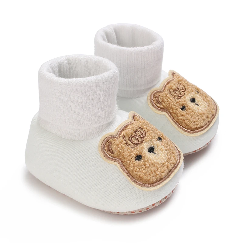 Fashion Baby Socks Shoes Boy Boys Girl Cartoon Toddler First Walkers Booties Cotton Comfort Soft Anti-slip Warm Infant Crib Shoe