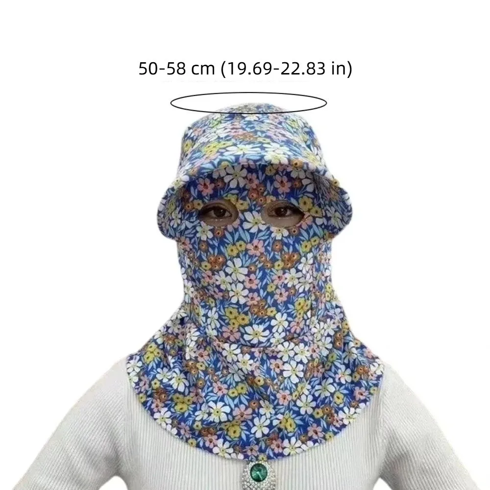 Work Hat Breathable Tea Picking Sun Hat Full Coverage Foldable Face Cover Hat Adjustable Lightweight Wide Brim Hat Tea Picking 6