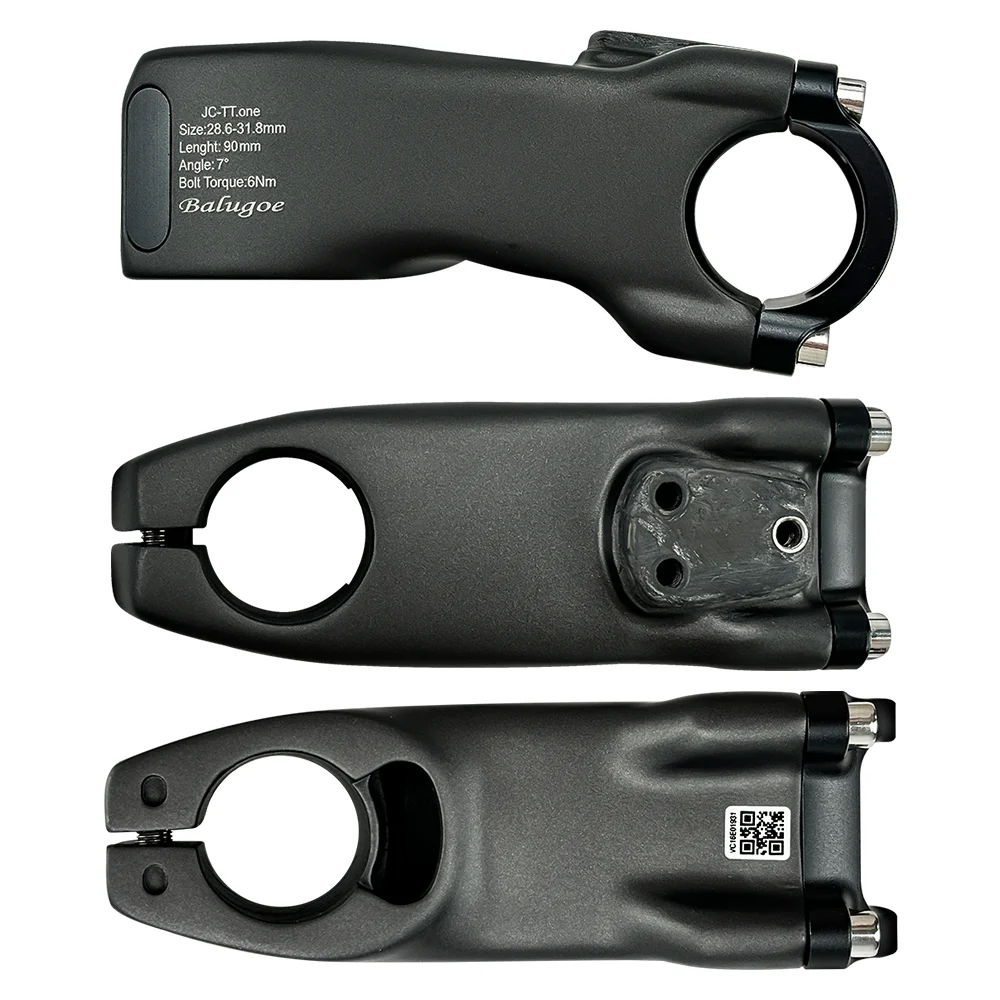BALUGOE MTB Fahrrad-Vorbau, vertikaler Lenker, Triathlon-Modifikation, Rennrad-TT-Lenker, Spoon-Seitenlenker, 31,8-31,8 mm – Detail 7