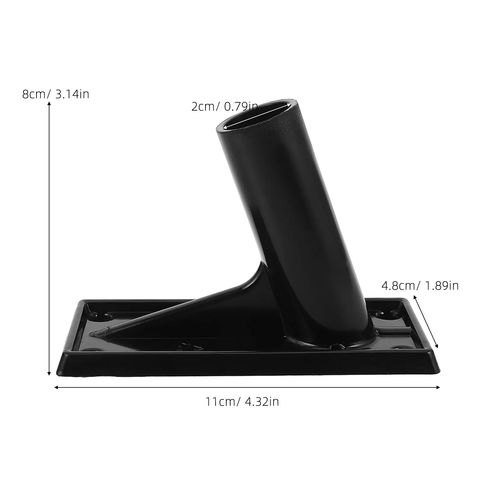 3Pcs Slanted Wall Mount Flagpole Brackets Easy Install Flag Holder Base for Garden Porch Outdoor Independence Day National Day