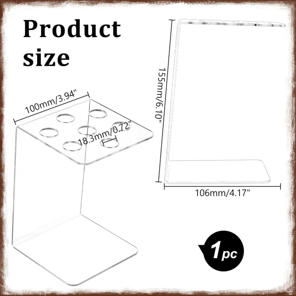 2Pcs Clear Acrylic Holder Rack Salon Shear Holder for Stylist Hairdressing Combs Organizer Scissor Tool Hangers Scissor