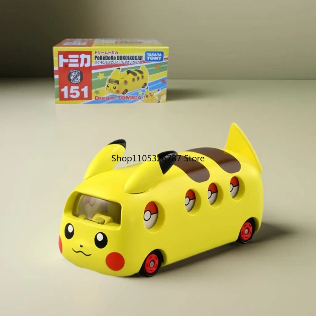 在庫あり-正規品-タカラトミー-ドリームトミカ-no151-ポケモン-ピカチュウ-バス-ダイキャストカー-おもちゃ、完璧なギフト＆コレクション品