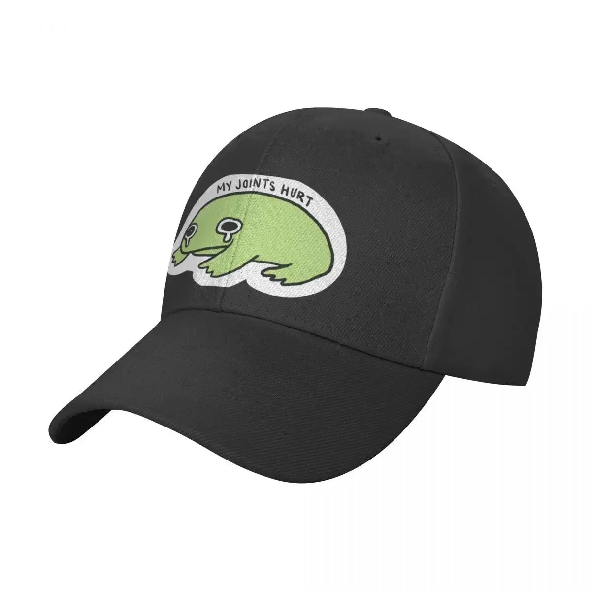 My Joints Hurts Crying Green Frog Baseball Cap Hat Baseball Cap Custom Cap Beach Bag  Women's Beach Visor Men's