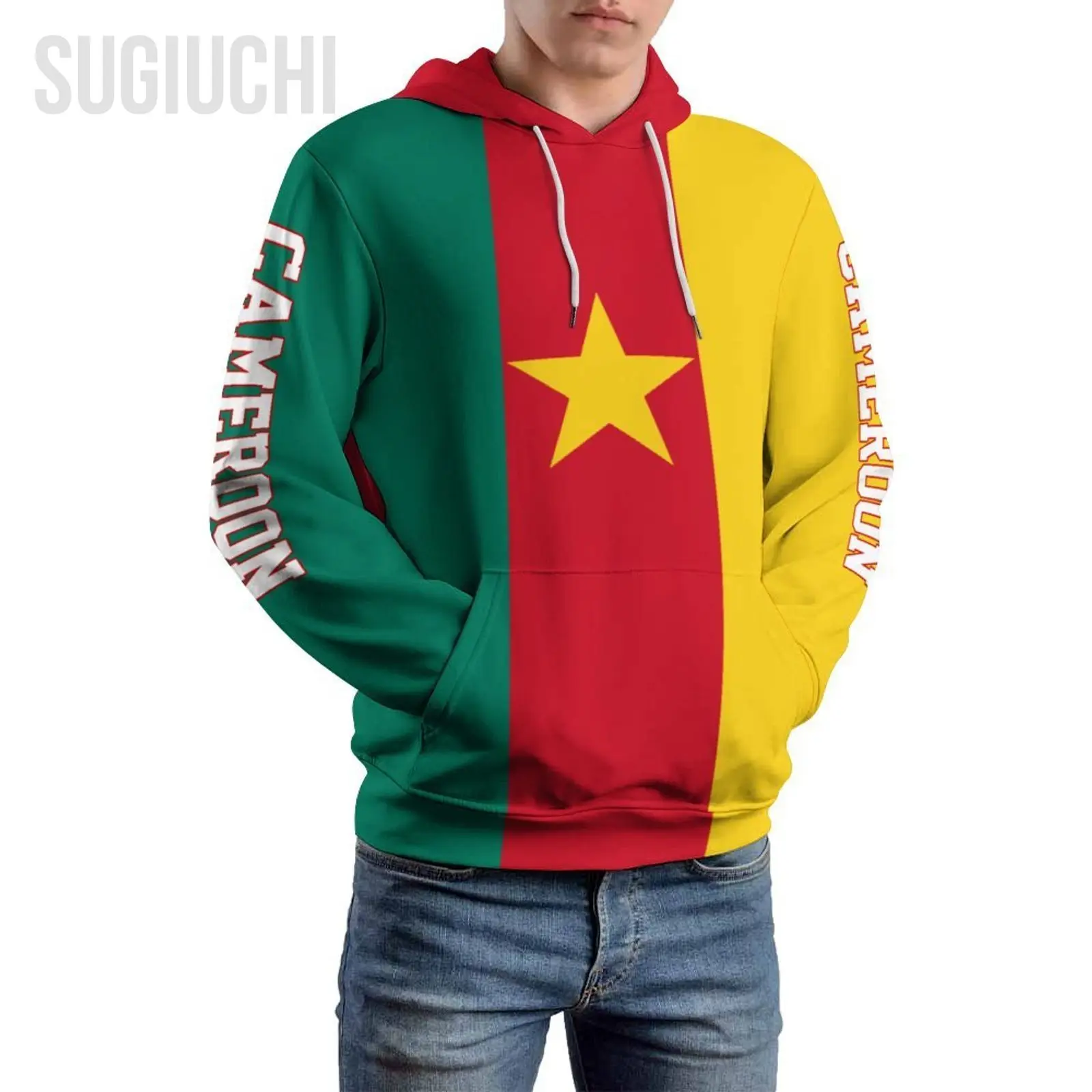 

Unisex 3D Hoodie Cameroon Flag Men Women Polyester Harajuku Sweatshirt Pullover Hoodies Casual Cool