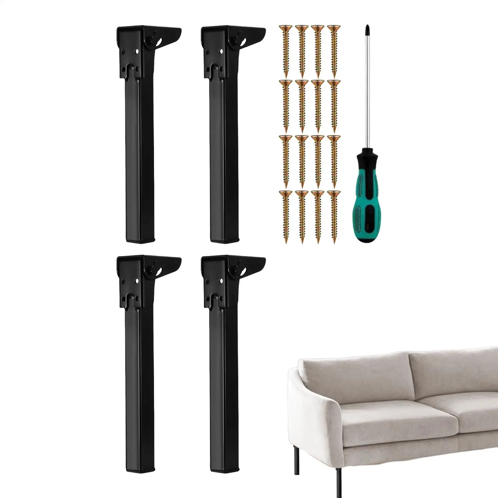 

Folding Table Legs 4 Pieces Camping Table Legs Furniture Feet With Rubber Floor Protector For Cabinet Sofa Dresser Bed Cupboard