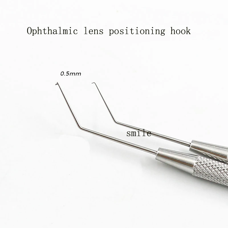 Ophthalmic เลนส์ตำแหน่งตะขอปรับตะขอสแตนเลสสตีล Titanium Alloy T-รูป/รอบหัวตำแหน่งตะขอ