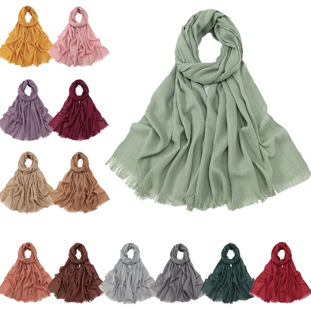 

Tassel Scarf Women Muslim Hijab Turban Islamic Headscarf Shawl Wrap Bandanas Headband Pashmina Bufanda Foulard Turbante Mujer