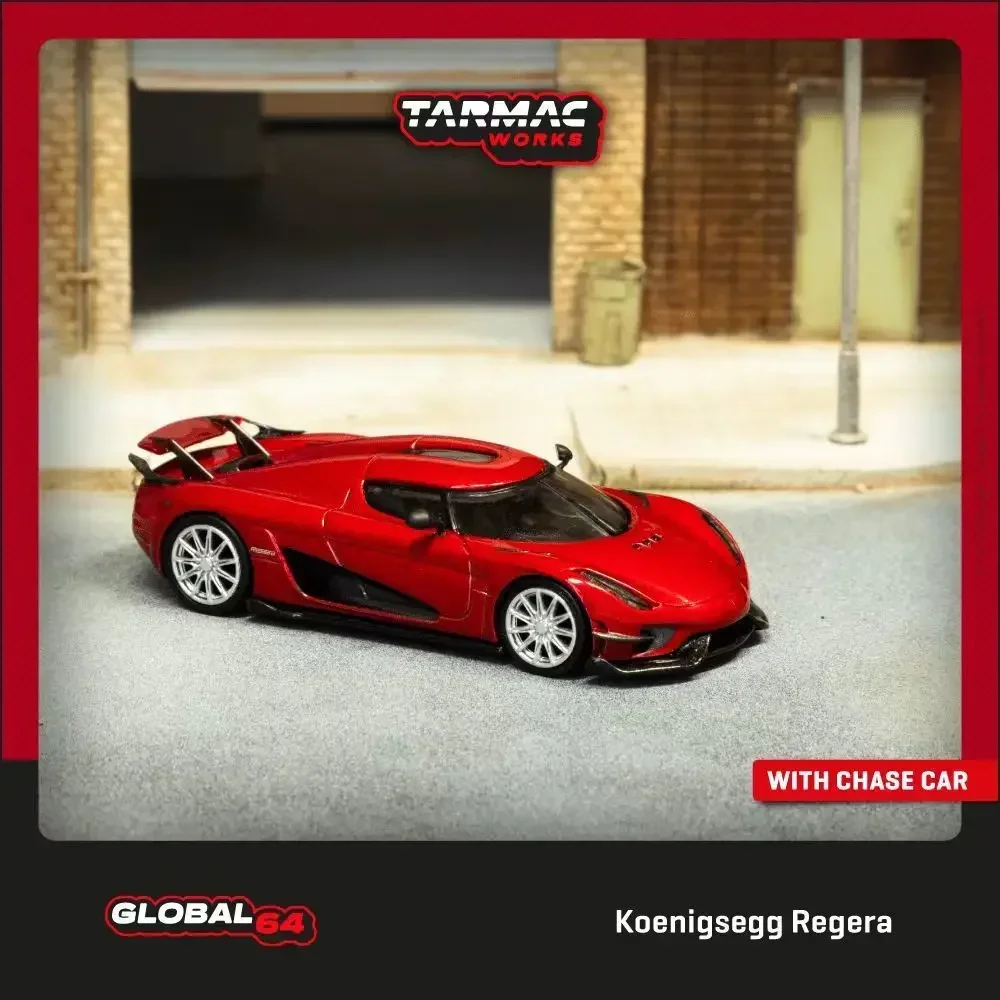 Prévente TW 1:64 Koenigps.com g Regera Red Metallic Diecast Car Model, Collection Miniature Toy, Tarmac Yourself