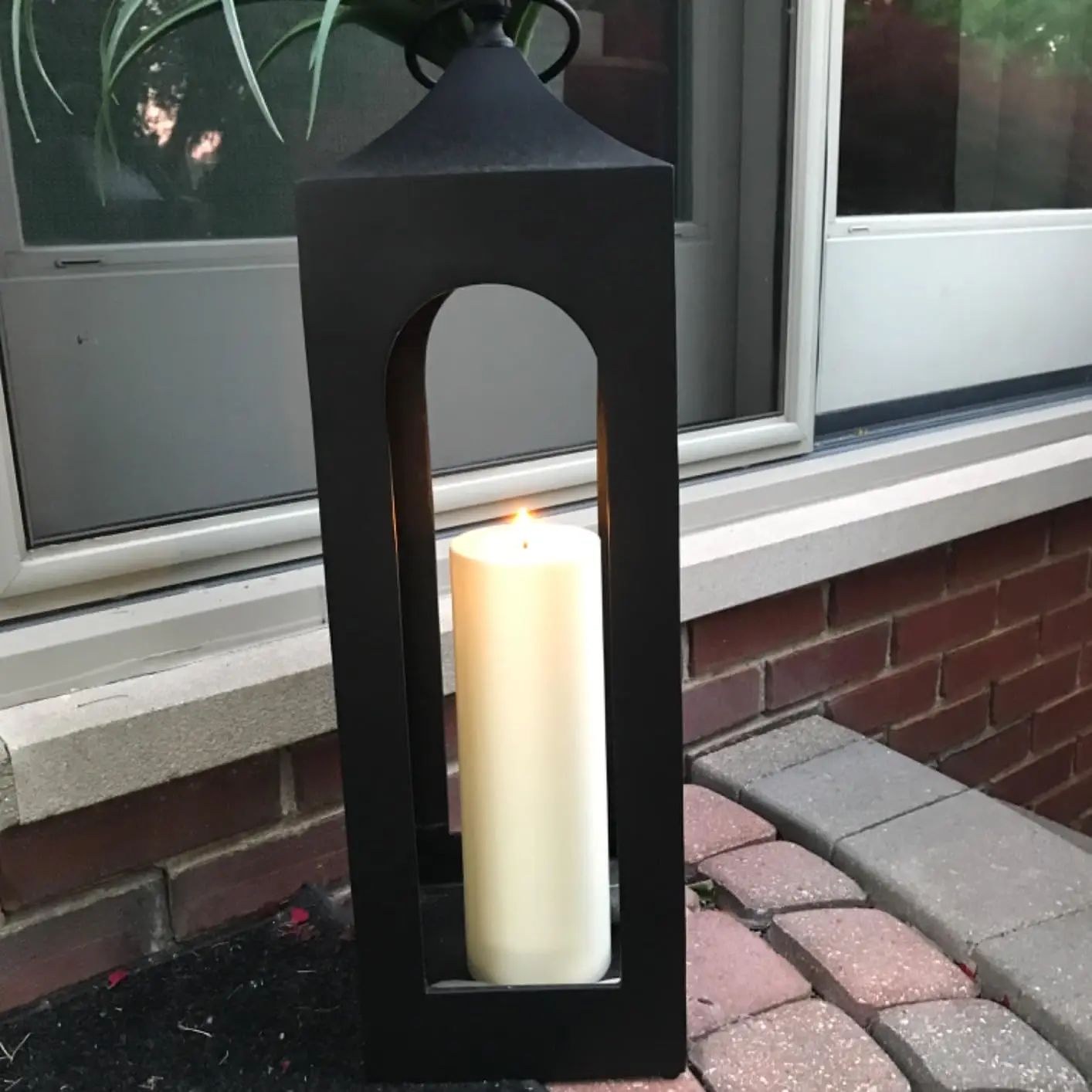 35-10cm Outdoor-Säulenkerze & Fernbedienbare IP44 Atmosphärenlampe für Hochzeiten und Partys, Flammenlose Warmweiße LED-Nachtlampe – Detail 14