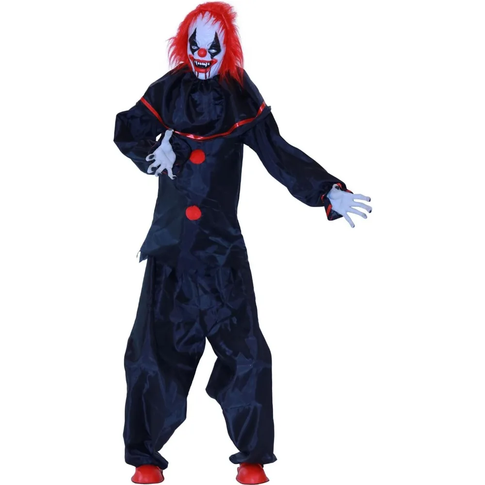 

Life-Size TalkingHalloween Animatronic with Touch Activated Lights，Indoor or Covered Outdoor Scary Halloween Decorations