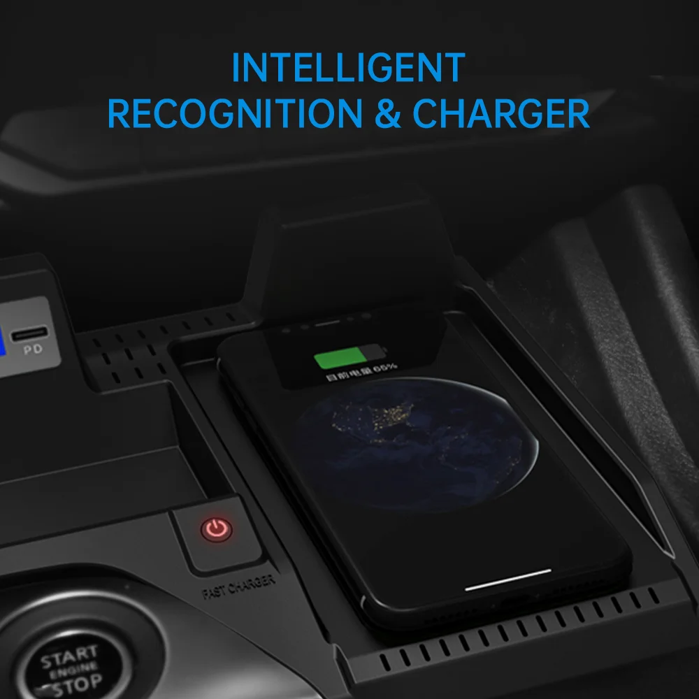 Car Wireless Charger 15W Fast Mobile Phone Charging Panel Adapter  For Nissan Sylphy Sentra Interior  Accessories 2021 2022 2023