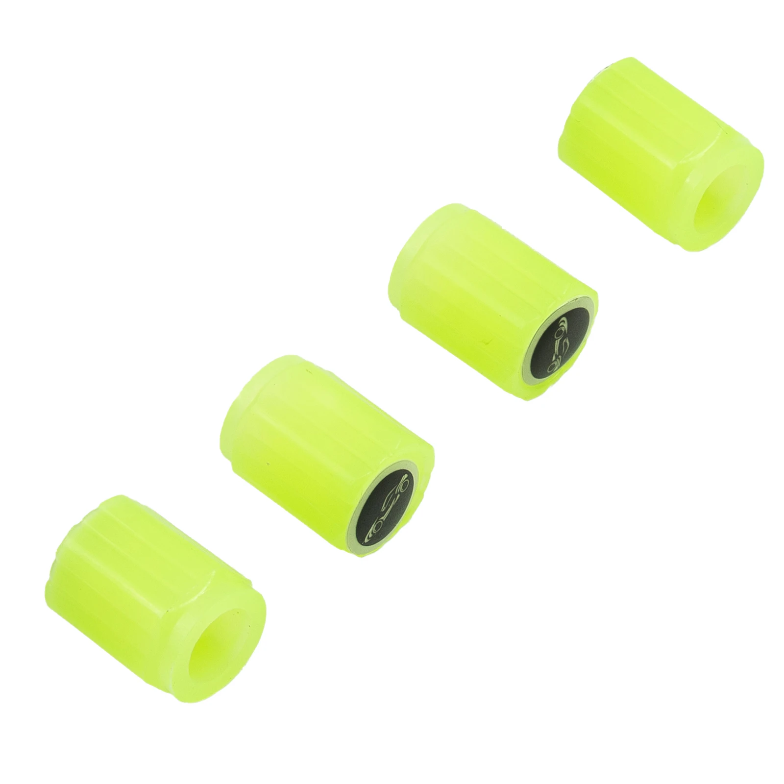 2022 New Cycling Cooler For Car Night Stem 4pcs Valve Fluorescent Green Luminous Motorcycles Rubber Tire Truck