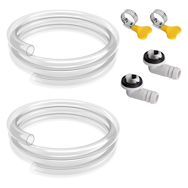 ABZV-AC Drain Pipe Replacement-Universal 2 Pack 3 Ft Air Conditioner Drain Hose Kit-Portable Leakproof