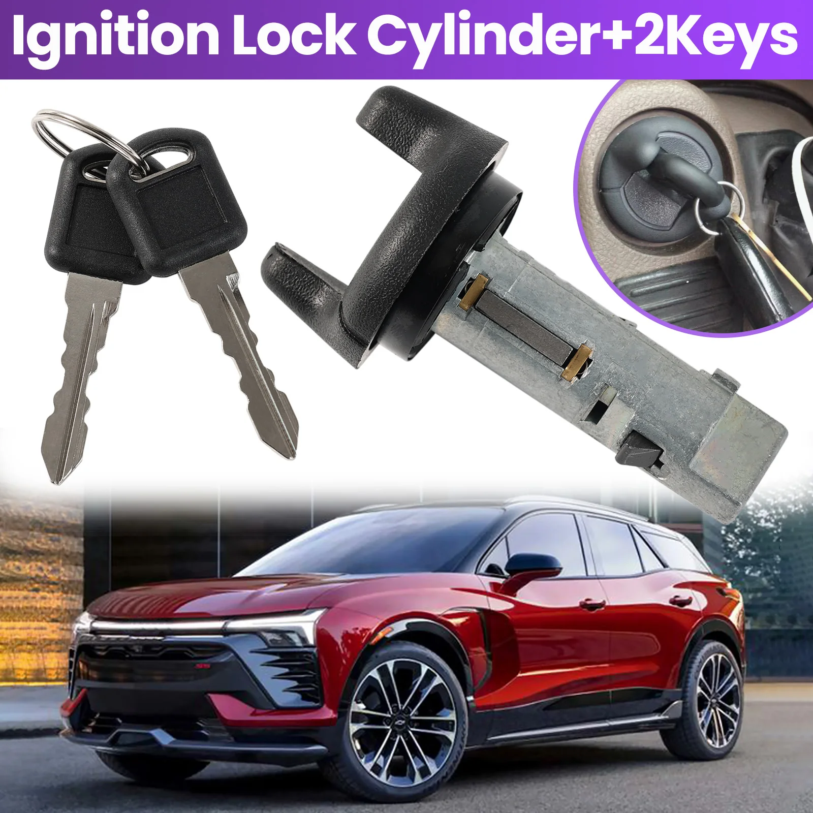 New Ignition Lock Switch Cylinder For Chevrolet Silverado Venture GMC Savana Sonoma Yukon Pontiac Isuzu Replace 12369498 926-055