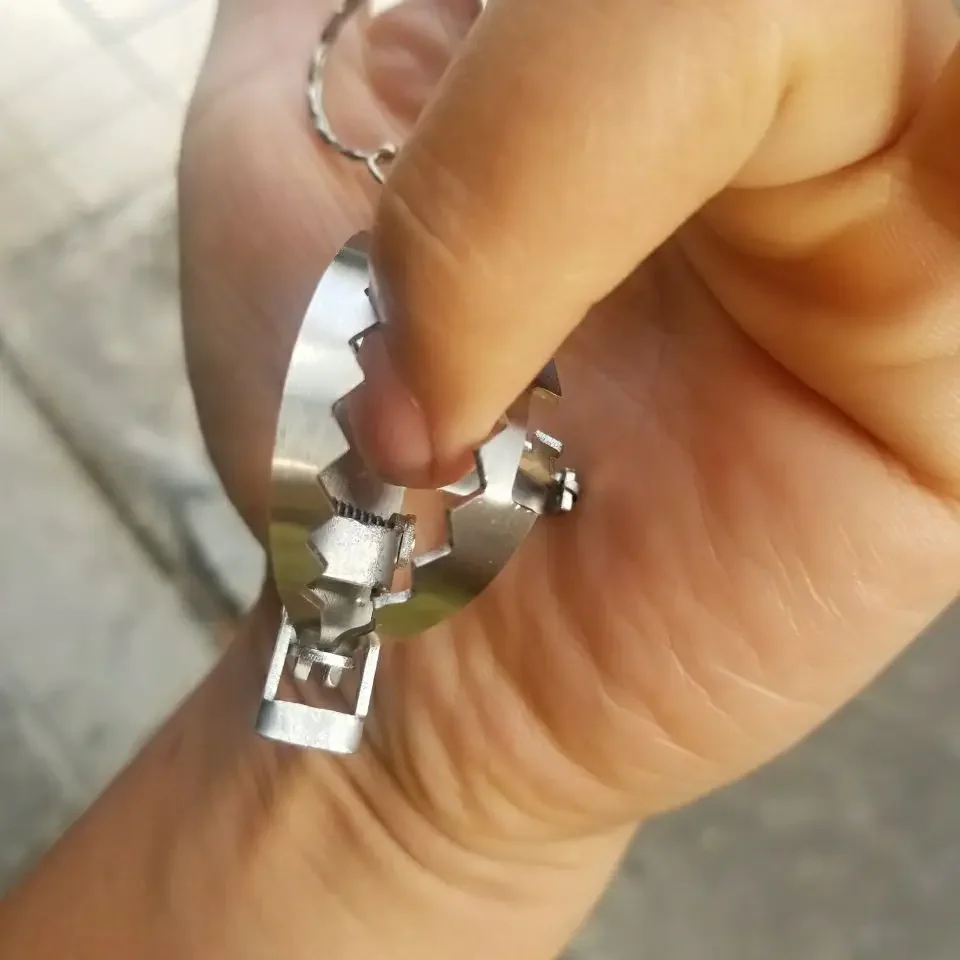 Stainless Steel Keychain Clip Mini Mouse Clip Creative Toy