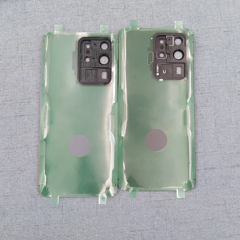 Крышка батарейного отсека для Samsung S20 SM-G980, задняя крышка, задняя панель, дверной корпус, чехол с объективом камеры для Galaxy S20 Plus S20 + SM-G985F