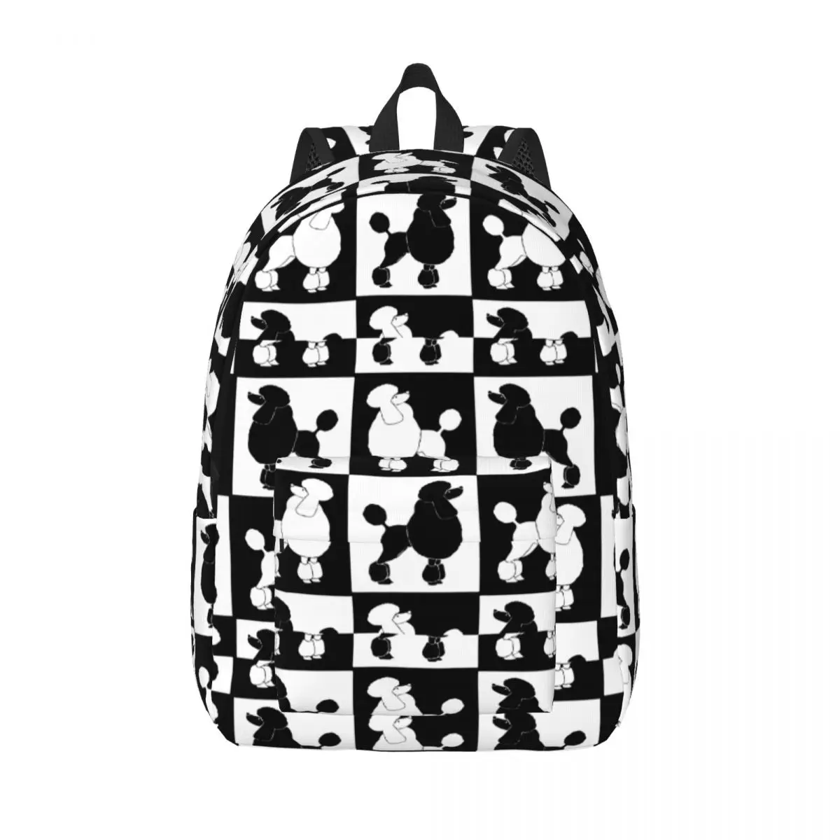 

Клетчатые пудели для подростков, школьная сумка для книг, рюкзак для любителей собак, рюкзак для начальной школы, пешего туризма