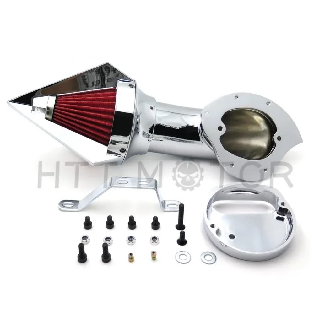 Spike Air Intake Cleaner Filter For Yamaha V-Star 1100 Drag-star XVS1100 1999-2012 CHROME Motorcycle Parts