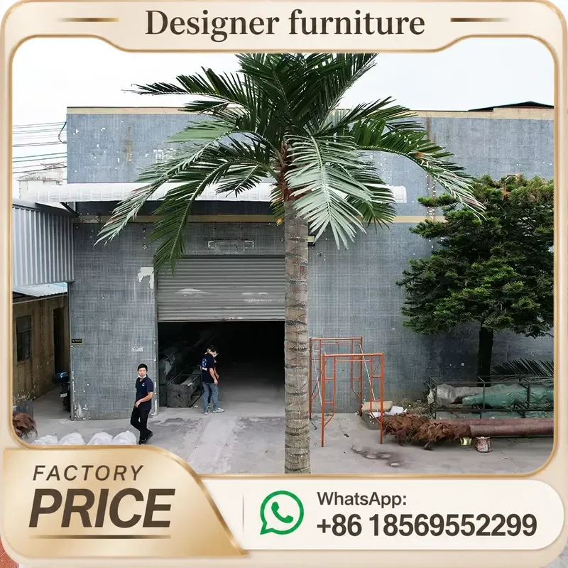4m Large Artificial Date Palm Tree Fire Retardant Faux Coconut Plant For Outdoor Garden Decoration Big Fake Tropical Trees