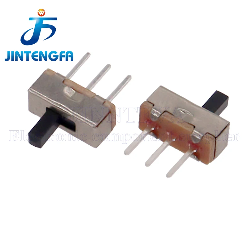 50PCS SS12D00 Toggle Switch Interruptor On-Off Mini Slide Switch 3pin 1P2T 0.1A 120VDC 2 Position Handle length 3/4/5/6MM