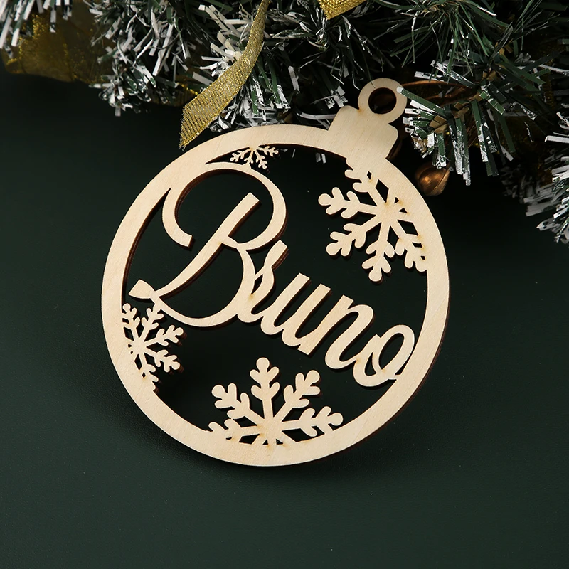 Nach Weihnachten Baum Baubles Weihnachten Baum Decor Personalisierte Ornament Laser Cut Namen Weihnachten Benutzerdefinierte Geschenk Tags Name Decor