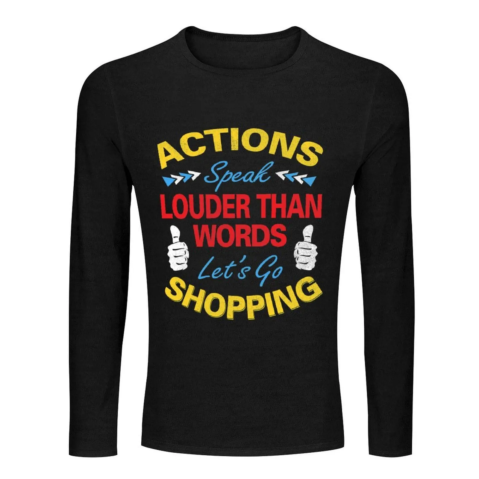 أنماط تتحدث بصوت أعلى من الكلمات تي شيرت طويل ملابس الهبي التجفيف السريع تي شيرت مخصص تي شيرت المتضخم تي شيرت الرجال #2