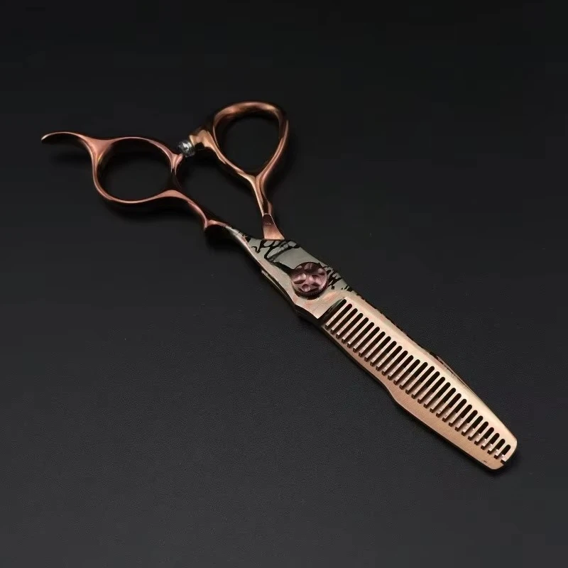 Professional Left Hand Barber Scissors，Set of 6 Inches Hairdressing Scissors，Hitachi 440C Steel Barbershop Accessories 6