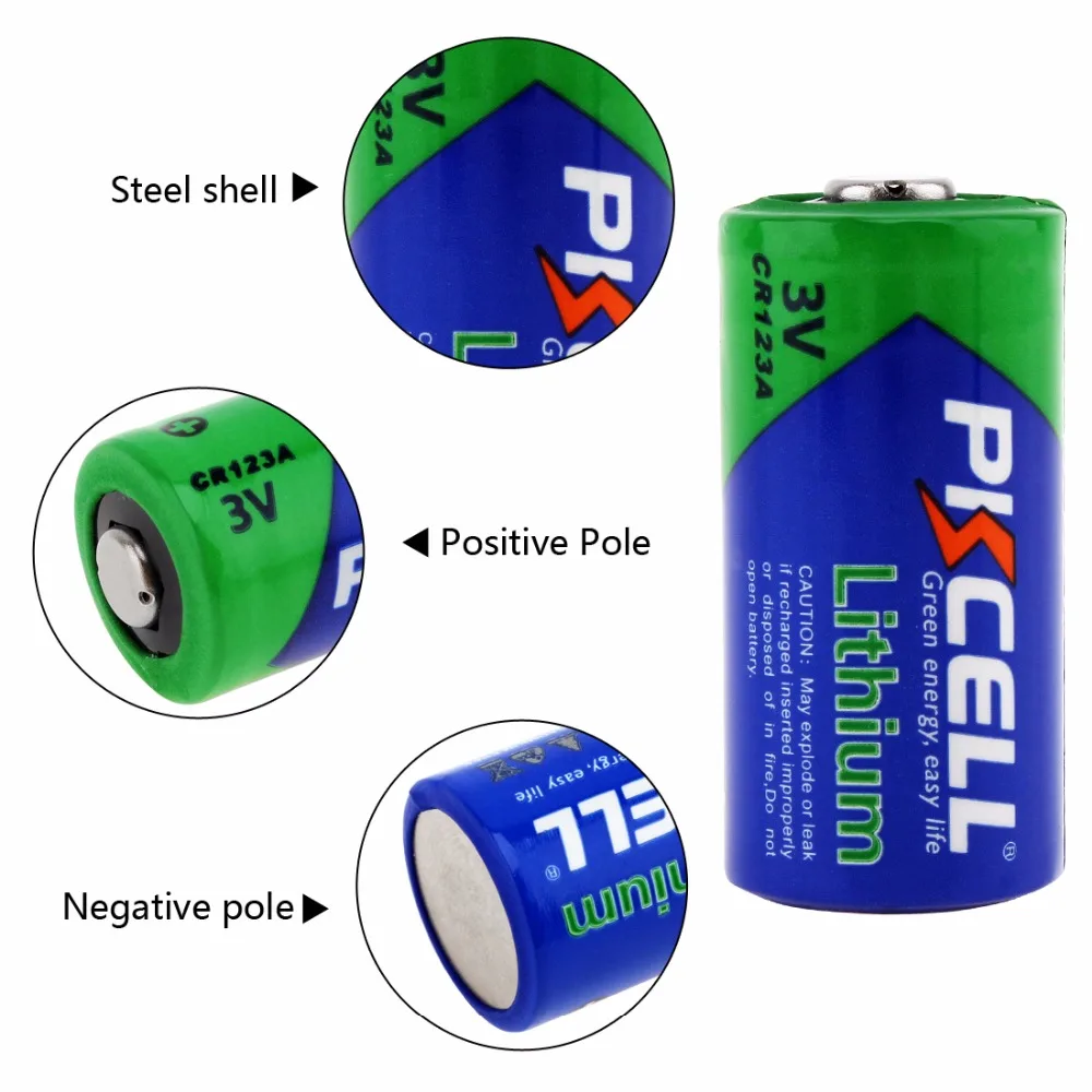 1-32PCS CR123A 3V Lithium Battery 1500mAh CR17345 DL123A EL123AP Primary Li-MnO2 Battery for Arlo Camera Flashlight